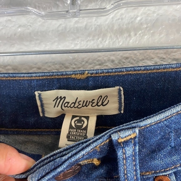 Madewell Jeans Curvy High Rise Skinny  Stretch Blue Medium Wash Denim SZ 28 - Picture 3 of 7